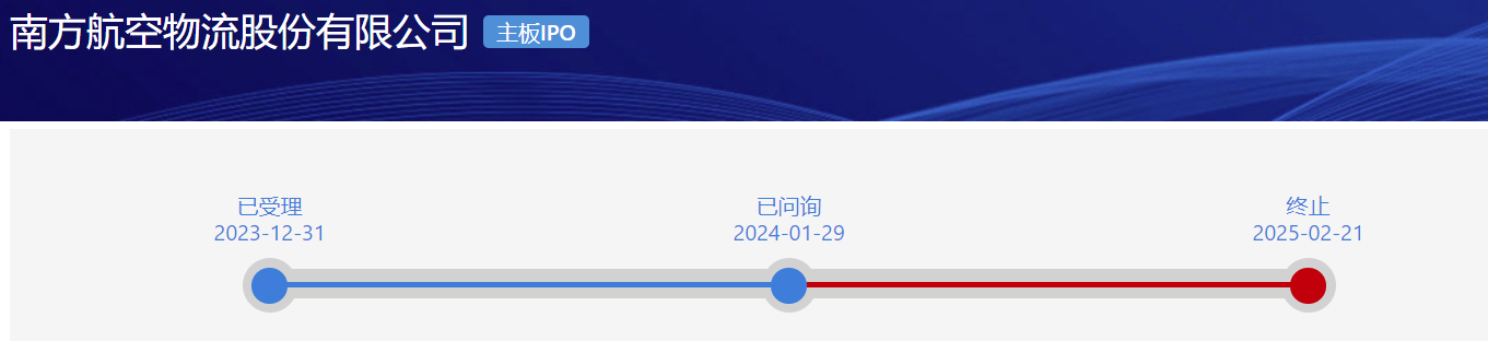南航物流IPO折戟 三大航物流板块A股“三缺一	”