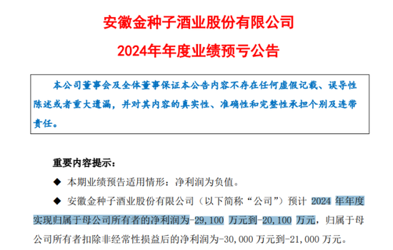 金种子酒：4年0分红累亏至少5.7亿，股价连跌两年多	、多高管被套高薪来弥补？